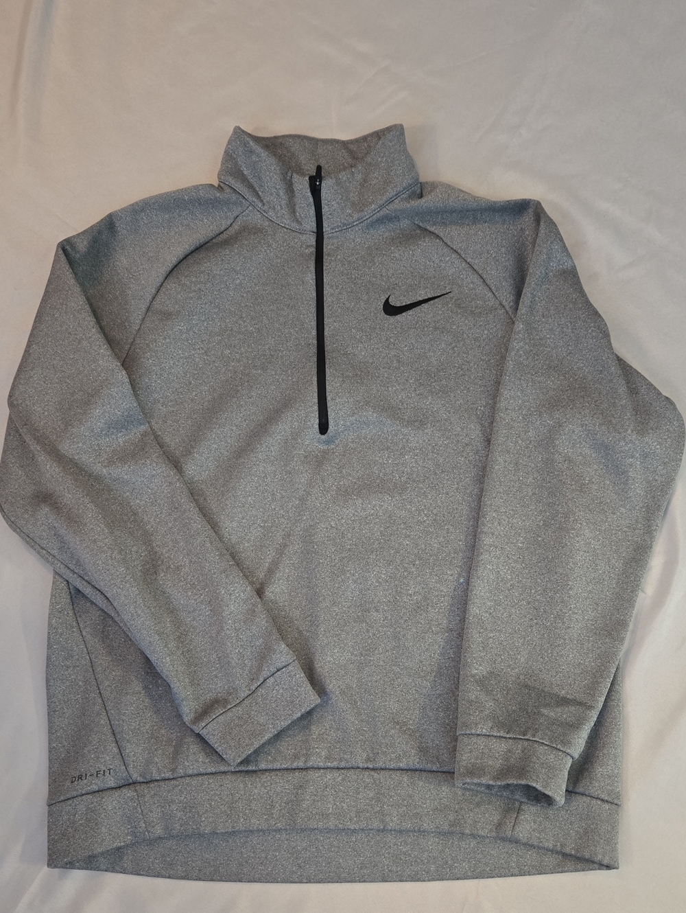 Nike Gray Half-Zip Performance Pullover Jacket